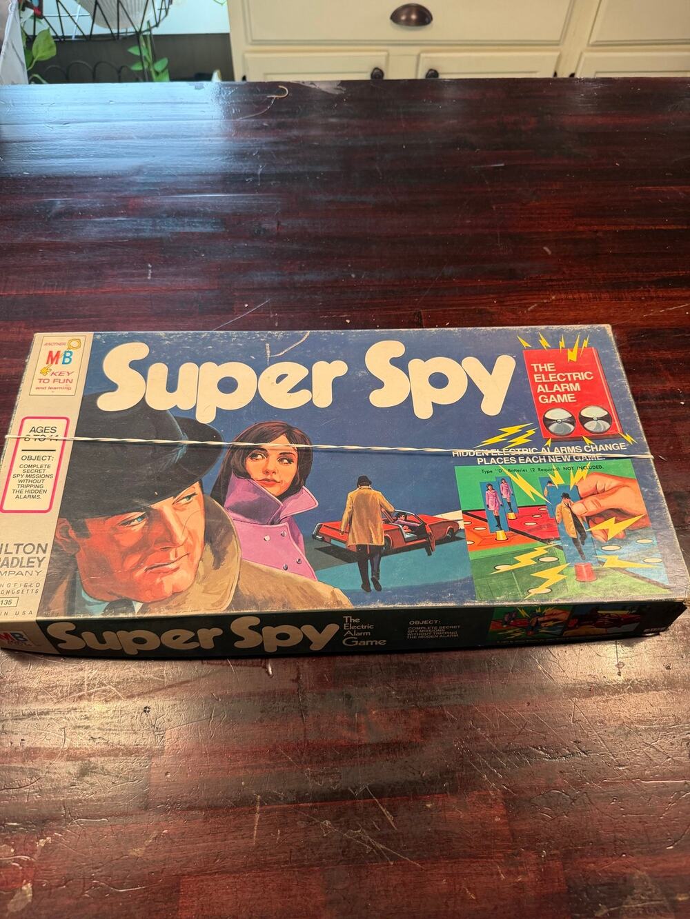 Vintage Milton Bradley Super Spy Electric Alarm Board Game - Complete Set